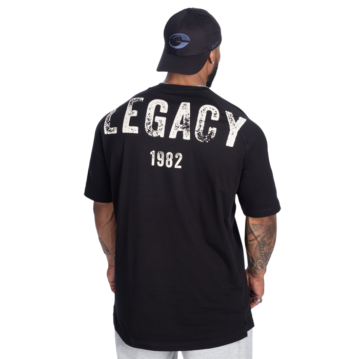 Legacy Raglan T‑Paita Musta Beige