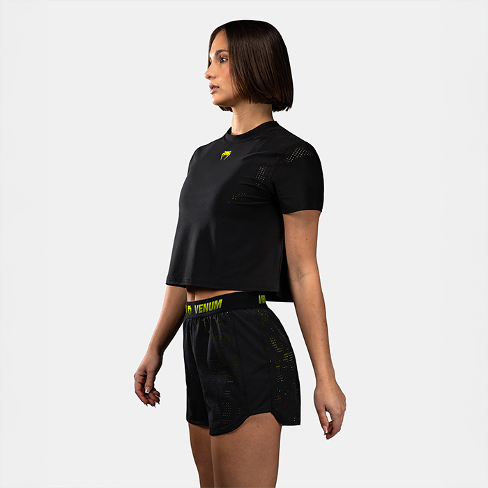 Venum Lazer Treenishortsit Musta Keltainen
