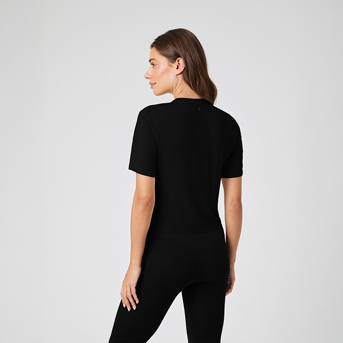 Studio Soft Cropped T-paita Musta