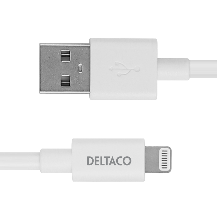 USB-A Lightning-latauskaapeli Valkoinen 1 m