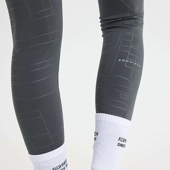 Logo Effect Emboss Tights Harmaa