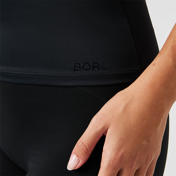 Borg Soft Racerback Linne Musta