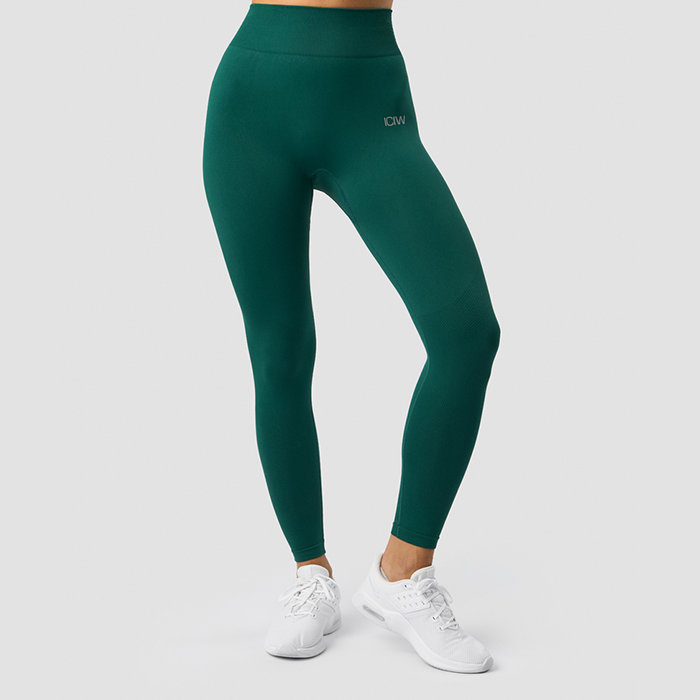 Define Seamless Tights Dark Green Melange