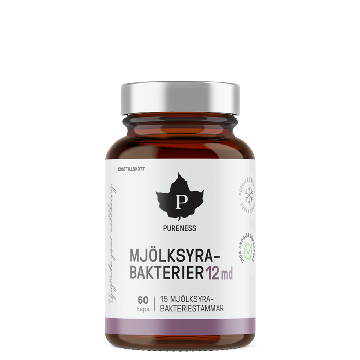 Mj&ouml;lksyrabakterier 12 md 60 kapslar