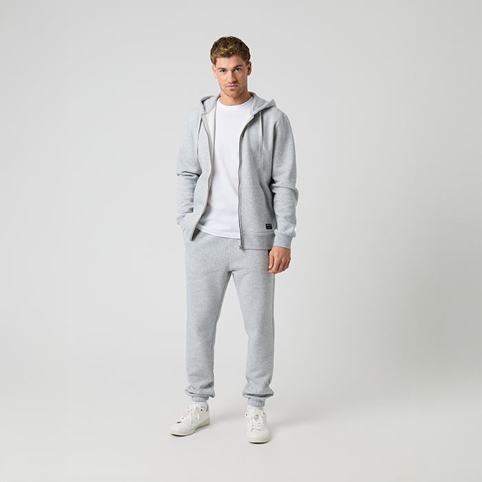 Centre Zip Hoodie Harmaa