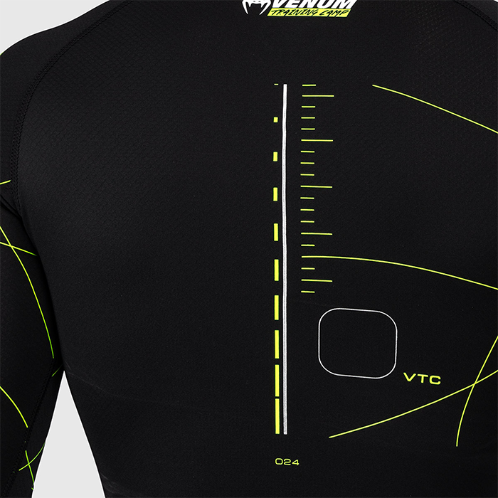 Training Camp 4.0 Rashguard Pitk&auml;hihainen Musta Vihre&auml;