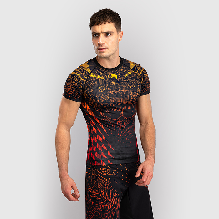 Venum Quetzal Fury Rashguard Musta Punainen Oranssi