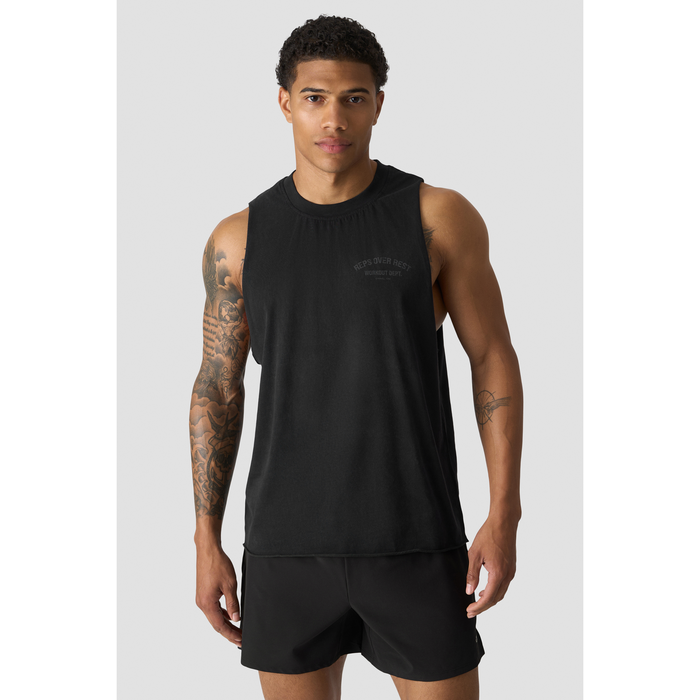 Grit Deep Cut Tank, kivipesty musta