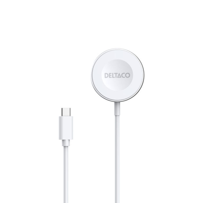 Laturi Apple Watchille ja Samsung Galaxy Watchille USB-C Valkoinen 1 m