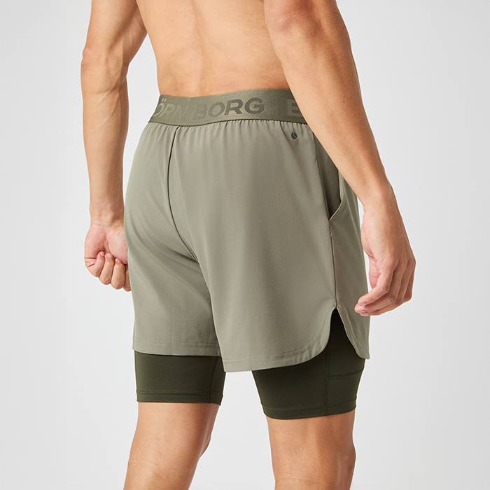 Borg 2 in 1 Shortsit Vihre&auml;