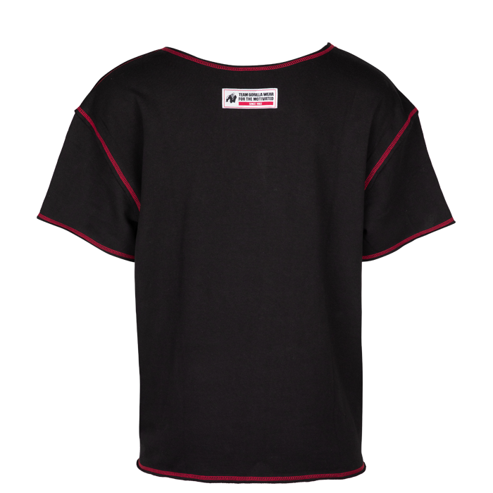 Wallace Workout Top, Black/Red