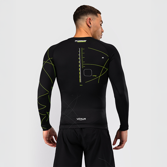 Training Camp 4.0 Rashguard Pitk&auml;hihainen Musta Vihre&auml;
