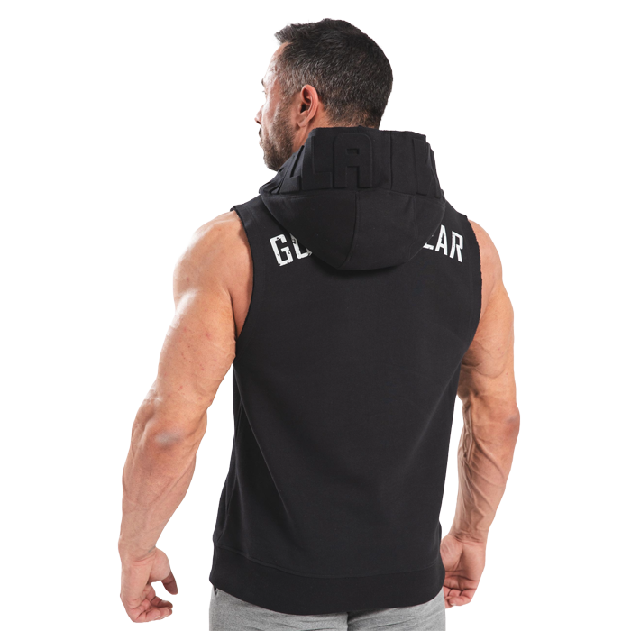 Marshall Sleeveless Hoodie, Black