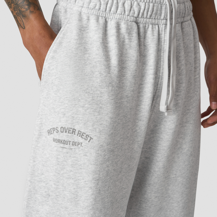 Grit Wide Pants, vaaleanharmaa meleerattu