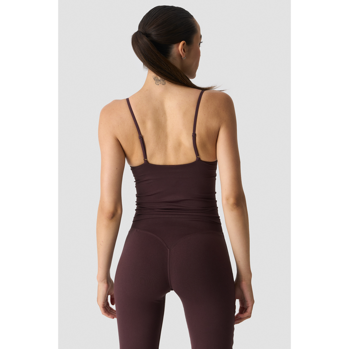 Smooth Seamless 2-in-1 Toppi Ohuilla Olkaimilla Ruskea
