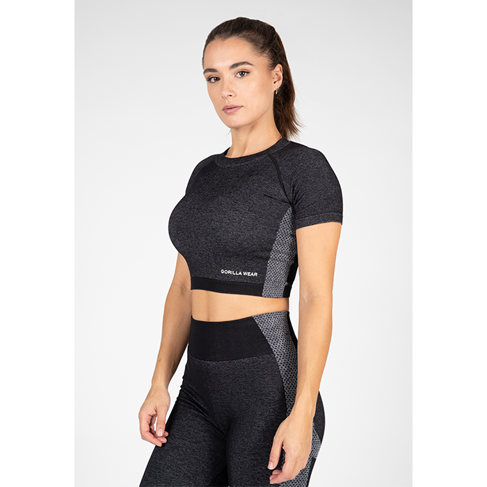 Gorilla Wear Selah Seamless Crop Top Black