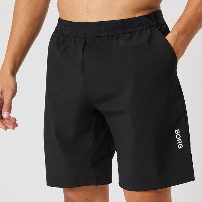 Borg Athletic 9" Shortsit Musta
