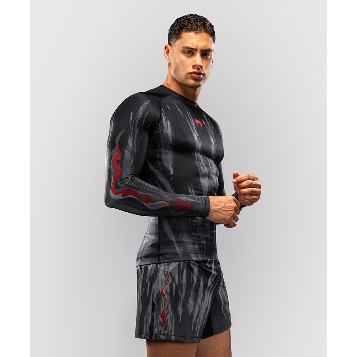 Venum Demon pitk&auml;hiha Rashguard Musta/Harmaa
