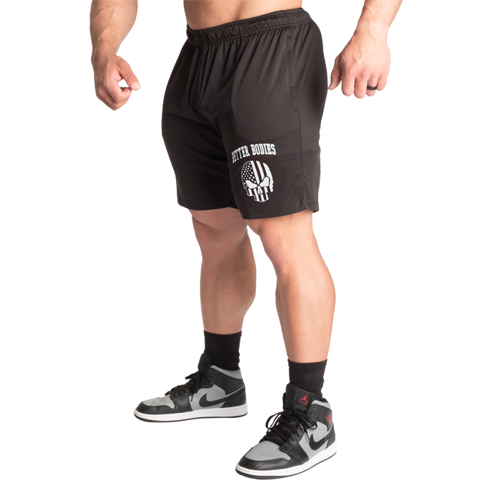 Skull Function Shorts Musta Valkoinen