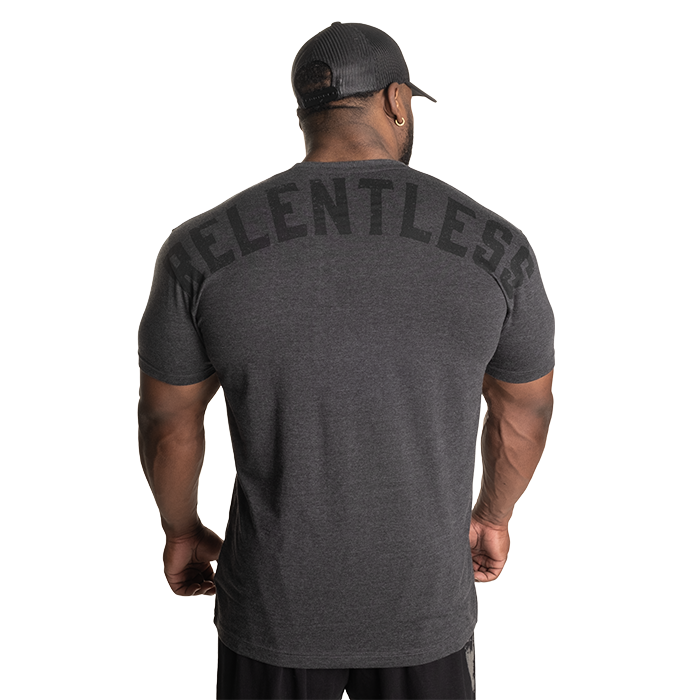 Skull Standard Tee, Dark Grey Melange