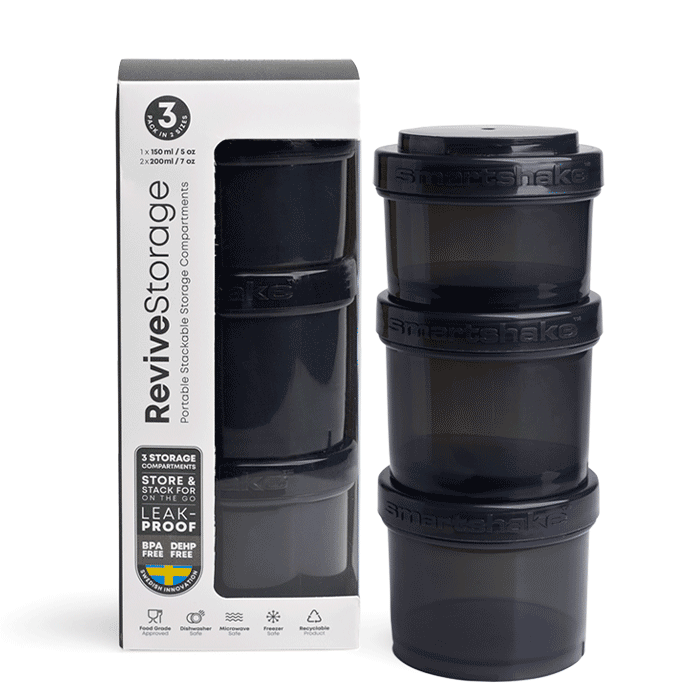 Smartshake Revive Storage – 3-pack – Black