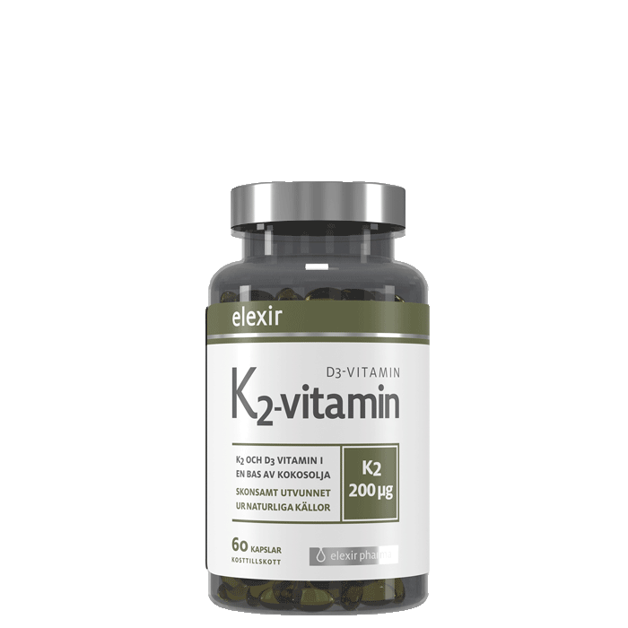 K2+D3-vitamiini 200 mcg 60 kapselia
