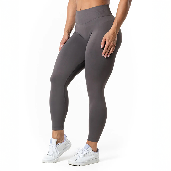 Aura Seamless Scrunch Trikoot Harmaa
