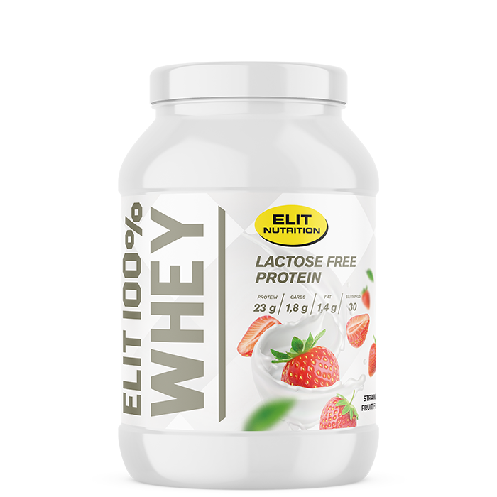 ELIT 100 % heralaktoositon proteiinijauhe 900 g strawberry_fruit