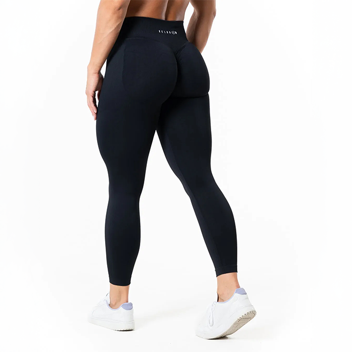 Aura Seamless Scrunch Trikoot Tall Musta