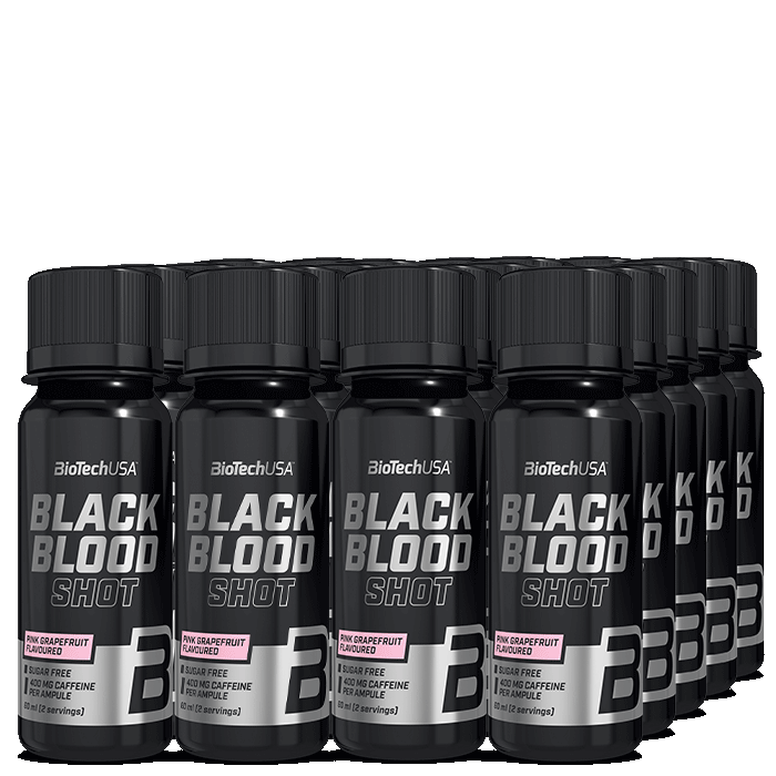 20 x Black Blood Shot, 60 ml, Pink Grapefruit