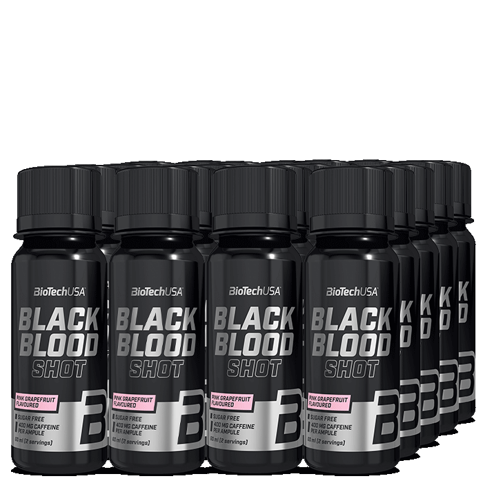 20 x Black Blood Shot 60 ml Pink Grapefruit