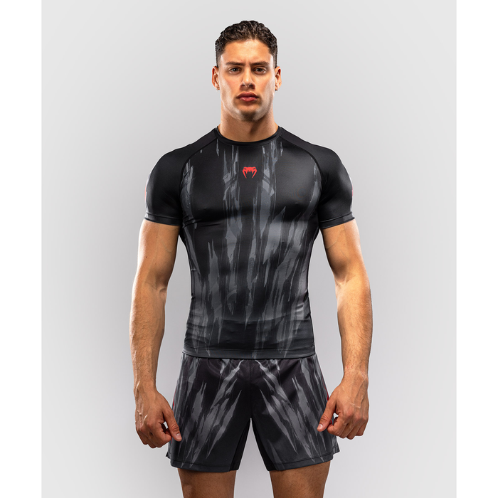 Venum Demon lyhythihainen rashguard musta/harmaa