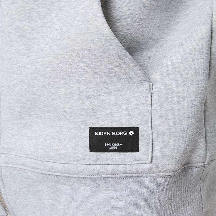 Centre Zip Hoodie Harmaa