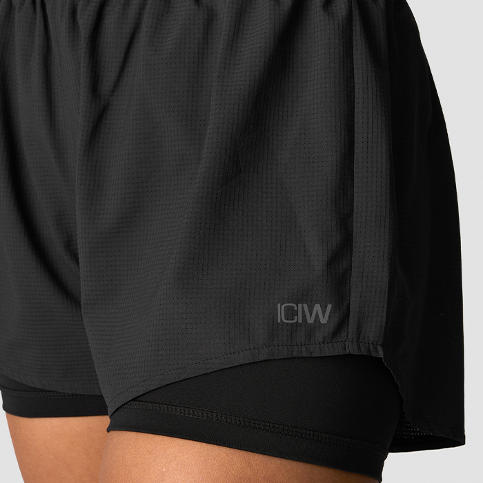 Mirage 2 in 1 Shorts Naiset Musta