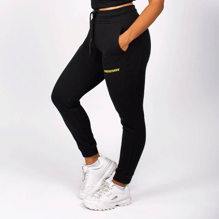 Fitnesstukku Women Sweat Pants, Black