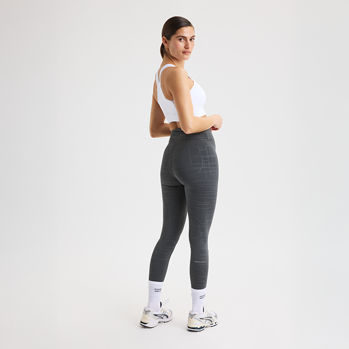 Logo Effect Emboss Tights Harmaa