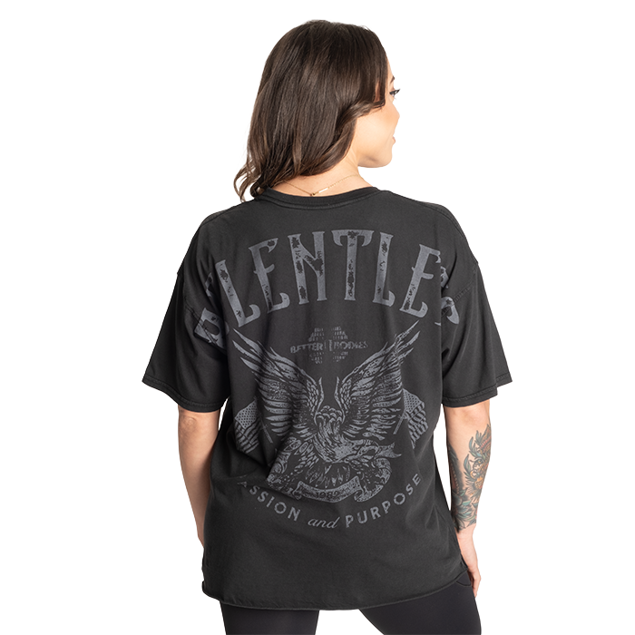 Relentless Oversize T-paita Musta
