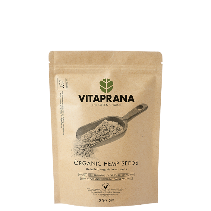 Organic Hemp Seeds, 250g