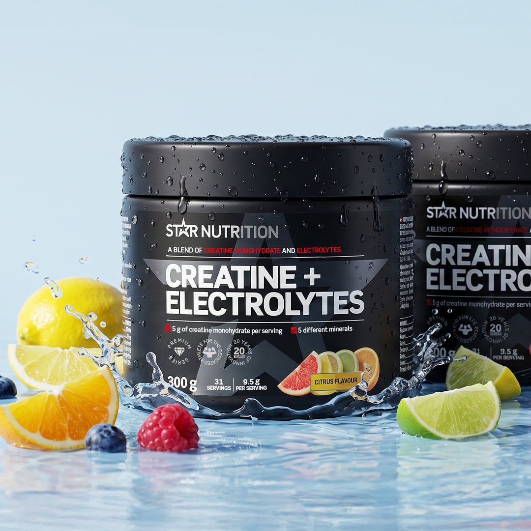 Kreatiini + Elektrolyytit 300 g citrus