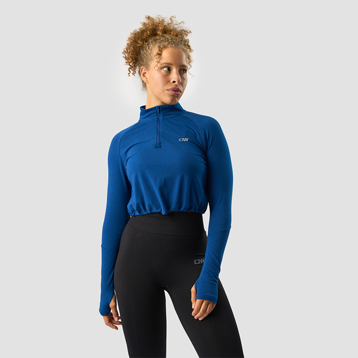 Define Cropped 1/4 Zip Adjustable Dark Navy