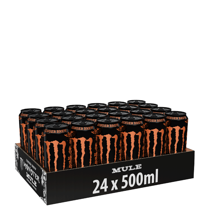 24 x Monster Energy 50 cl Mule Ginger Brew