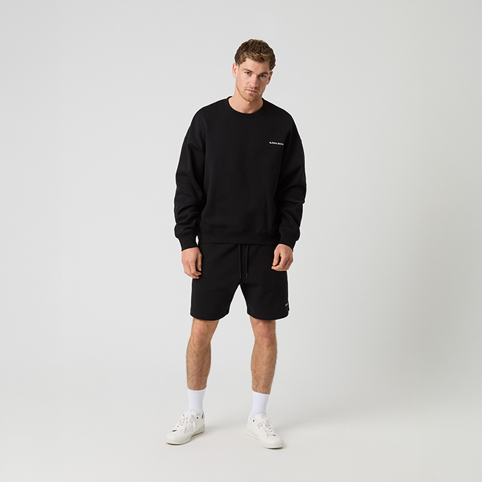 Borg Oversized Sweatshirt Musta