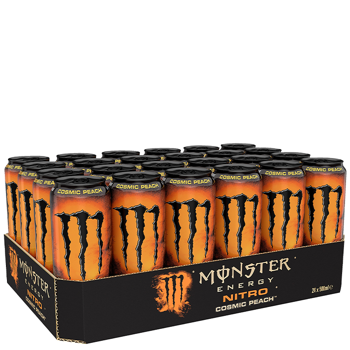 24 x Monster Energy 50 cl Nitro Cosmic Peach