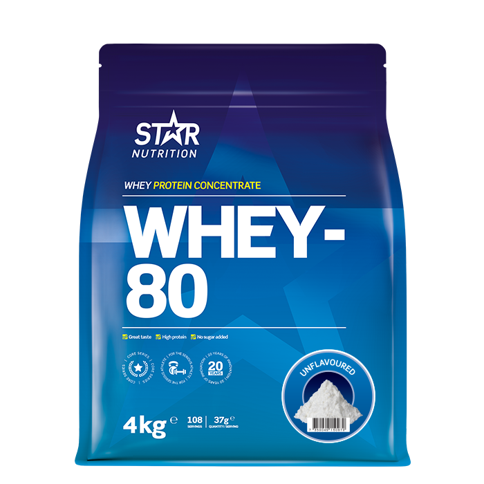Whey-80 Heraproteiini 4 kg naturell
