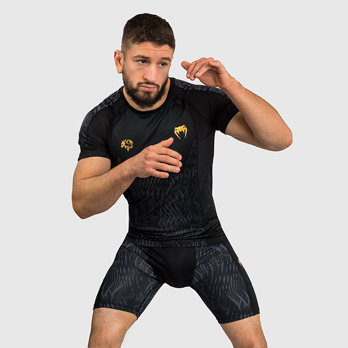Venum X Chimaev Wild Borz Rashguard Lyhythihainen Musta Harmaa