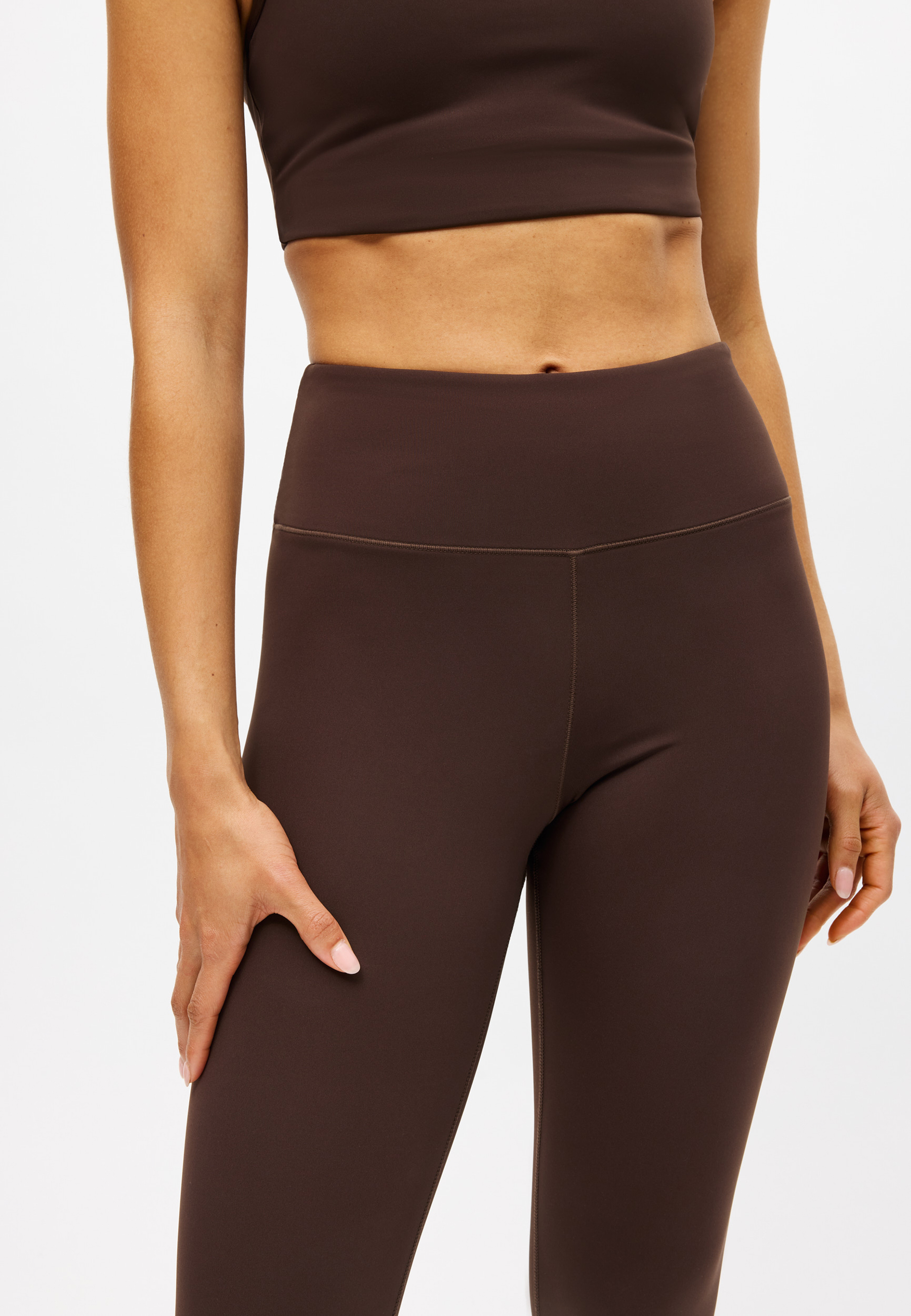 Legacy High Waist Tights Ruskea
