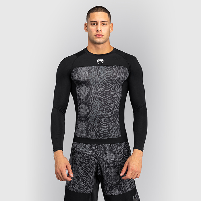 Venum G-Fit Scales Rashguard Musta Harmaa