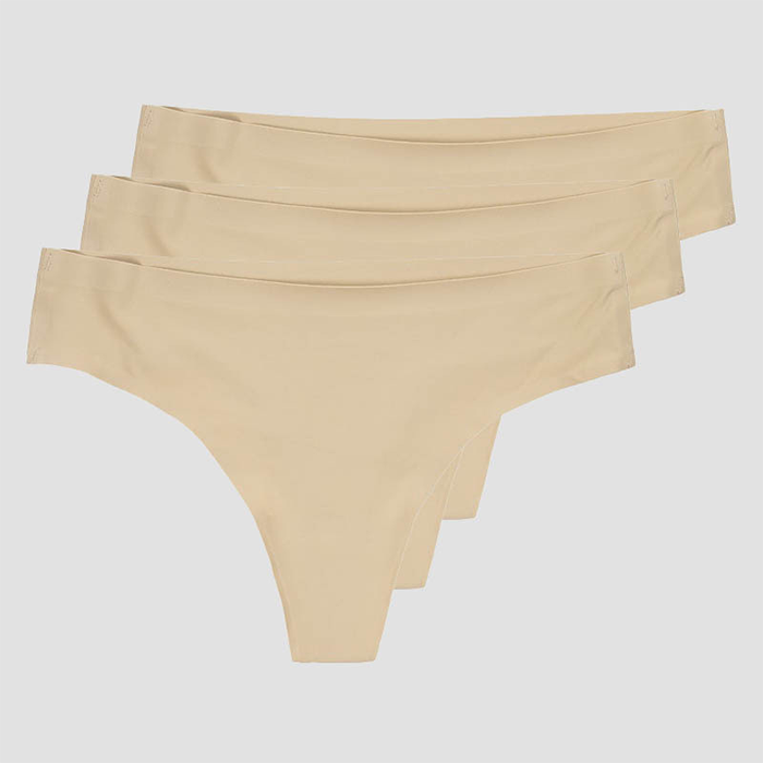 Invisible Alushousut 3-pack Beige