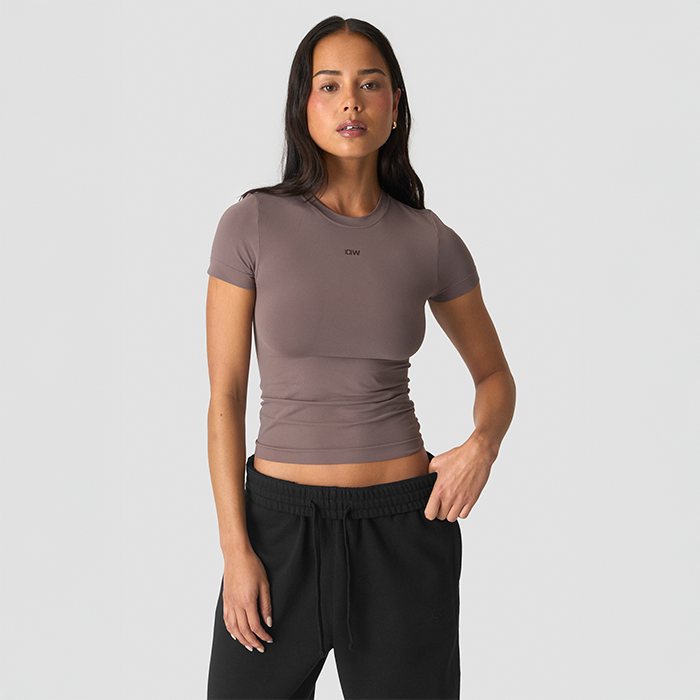 Essence Seamless T-paita Ruskea
