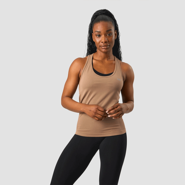 ICANIWILL Everyday Seamless Tank Top Desert Sand